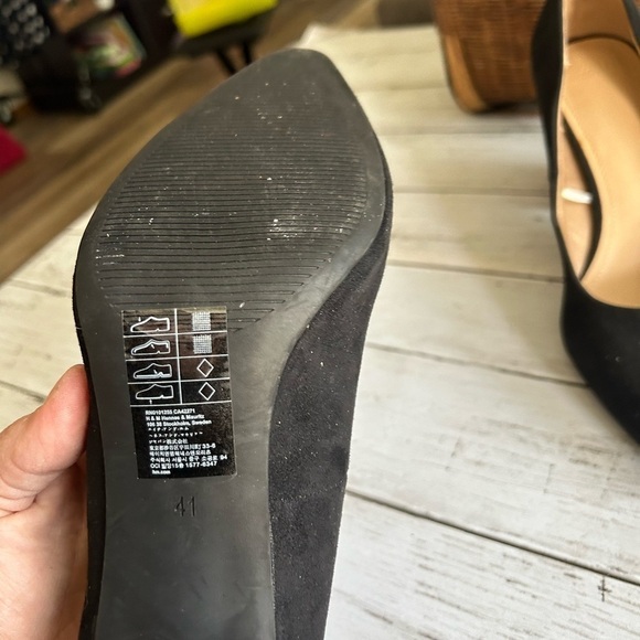 H&M 9.5 Black chunky high heels - Picture 6 of 8